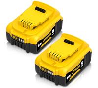 2X 18V 5.0Ah Repuesto para Dewalt Batería 18V DCB200 DCB201 DCB204 DCB200-2 DCB204 DCB127 DCB112 DCB115 DCB101 con Indicador LED