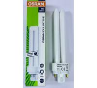 2x 18W OSRAM Regulable G24q-2, 4 Clavija 4000K Cfl bajo Consumo Plc Luz Bombilla
