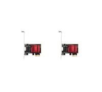 2X 2.5G PCI-E Tarjeta de Red RTL8125B Chip Gigabit Ethernet PCIE Tarjeta de Red 10/100/2500Mbps 1Gbps/2.5Gbps RJ45 LAN PC