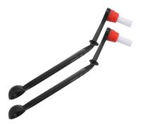 2X 2 en 1 cepillo para máquina de café de nailon cepillos para molinillo de café expreso cuchara de café máquina