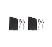 2X 20W Panel Solar 12V / 5V USB2.0 Cargador Solar para Automóvil Panel Solar Flexible de Silicio Monocristalino Portátil para Exteriores