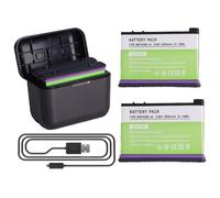 2X 2800mAh Baterías Insta 360 X4 Batería y Cargador para cámara de acción Insta360 X4 Dual Puertos Carga Rápida Hub, con Cargador Accesorios Compatible con Cámara Insta360 X4