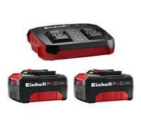 Einhell Original Starter Kit 2X 4 Ah batería y Twincharger (Iones de Litio, 18 V, Adecuado para Todos los aparatos Power X-Change)