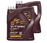 MANNOL V-TWIN 20W-50 Aceite Motor 4 L, JASO MA/MA2, Semisintético