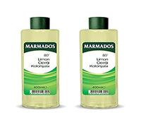 2x 400ml MARMARA Marmados Limon Kolonya 80° | Agua de colonia de limón | Loción para después del afeitado | Cuidado del afeitado | para después del afeitado