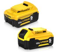 2X 5,0 Ah Repuesto para Dewalt Batería 18V DCB200 DCB201 DCB204 DCB200-2 DCB204 DCB127 DCB112 DCB115 DCB101 con Indicador LED