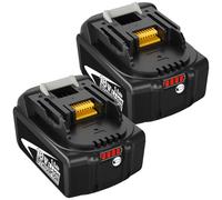 2X 5.0Ah 18V Repuesto para Makita Batería 18V BL1850B BL1860B BL1860 BL1850 BL1840 BL1830 BL1820 BL1815 BL1845 BL1835 LXT400 con LED Herramientas inalámbricas (Negro Blanco)