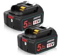 2X 5.5Ah Batteria di ricambio para Makita Batteria 18V 5.5Ah BL1850 BL1850B BL1860B BL1860 BL1840B BL1840 BL1830 BL1835 BL1845 194204-5 LXT-400 con batteria a LED per Utensili