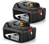 2X 5.5Ah Reemplazo para Makita Batería 18V BL1860B BL1860 BL1850B BL1850 BL1840B BL1830B BL1845 196399-0 196673-6 LXT-400