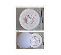 2X 5.8GHz Sensor de de Microondas Interruptor Perilla Ajuste del Interruptor Interruptor del Sensor de Luz LED Detector de Movimiento Humano