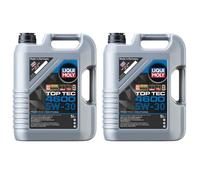 2x 5 litros Liqui Moly 3756 Top Tec 4600 5W-30 para BMW Mercedes Opel VW