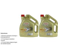 2X 5 Litros Original Castrol ACEITE MOTOR 0W-40 A3/B4 Aceite De Motor