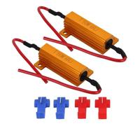 2x 50W 6OHM LED Resistencia de carga Fix Fast Hyper Flasher para faros LED Bombilla de señal de giro Luz de circulación diurna Lámpara antiniebla Advertencia de computadora Cancelador Decodificador