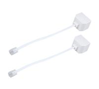 2X 6P2C RJ11 Macho A Hembra Dos Formas Telefono Divisor Convertidor Cable