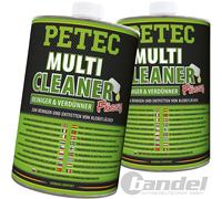 2x 82100 PETEC Multi-Cleaner 1000ML Líquido Universal Limpiador Disolvente Lata