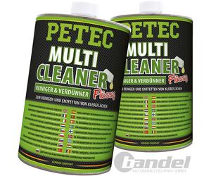 2x 82100 PETEC Multi-Cleaner 1000ML Líquido Universal Limpiador Disolvente Lata