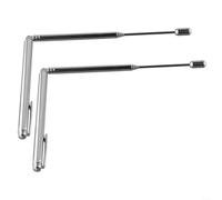 2X 99.9% Varillas de radiestesia de cobre, herramientas de detección de metales ajustables para agua oro mineral hallazgo (plata)