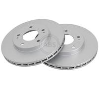 2x A.B.S. 17131 Disco de freno Delantero para MITSUBISHI ECLIPSE II (D3A) 276mm