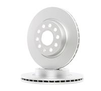 2x A.B.S. 17522 Coated Disco de freno Delantero para VW GOLF VI (5K1) 280mm