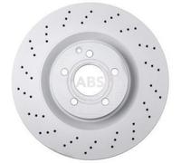 2x A.B.S. Coated Disco de freno Delantero adecuado para MERCEDES-BENZ 350mm