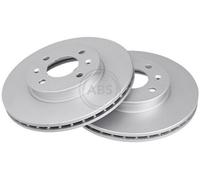 2x A.B.S. Coated Disco de freno Delantero para HYUNDAI i20 (PB, PBT) 256mm 17724