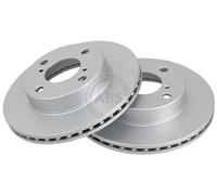 2x A.B.S. Coated Disco de freno Delantero para NISSAN PIXO (UA0) 231mm 18021