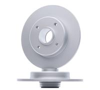 2x A.B.S. Coated Disco de freno Trasero adecuado para PEUGEOT 208 I Hatchback