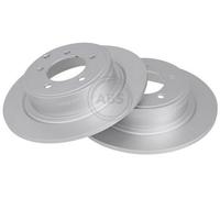 2x A.B.S. Coated Disco de freno Trasero adecuado para PEUGEOT 4007 (VU, VV)