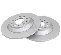 2x A.B.S. Coated Disco de freno Trasero para AUDI A6 C6 Avant (4F5) 302mm 17863