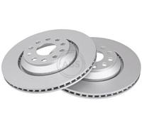 2x A.B.S. Coated Disco de freno Trasero para VW Golf VII Hatchback 310mm 17729