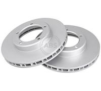 2x A.B.S. Disco de freno Delantero para TOYOTA LAND CRUISER 100 (UZJ100) 322mm