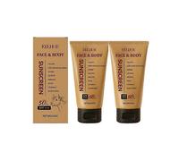 2x a Spf50 Tallow Sun Cream, an Anti UV Protection, Nature Organic, Moisturizing Skin Care and Isolation Sunscreen Cream for the Face and Body