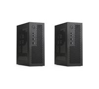 2X A09 HTPC Computer Case ITX Gaming PC Chasis Desktop Chasis USB2.0 Computer Case Home Computer Case Black