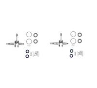 2x A85M CILERO DE CIRANTE DEL CIBITA SELLO DE ACEITE DEL CIRILLO Y EL DEL ANILLO DE PISTON DE 37 mm Compatible con MS170 MS170 017 Piezas de repuesto del motor del motor de la motosierra