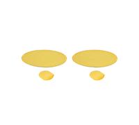 2X Abanico Redondo Plegable- Amarillo