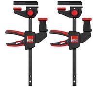 2x abrazadera de mesa de una mano EZR15SET, Gato negro/Rojo