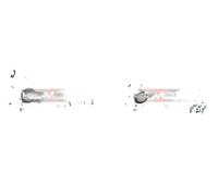 2x Abrazaderas de freno KAMOKA Parte trasera I+D para CITROËN, FIAT, LANCIA, C8