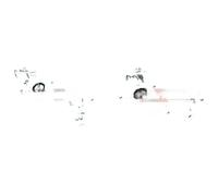 2x Abrazaderas de freno KAMOKA Parte trasera I+D para FORD, JAGUAR MONDEO III,