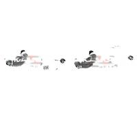 2x Abrazaderas de freno KAMOKA Parte trasera I+D para JEEP GRAND CHEROKEE III,