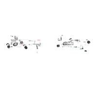 2x Abrazaderas de freno KAMOKA Parte trasera I+D para MAZDA 323 F VI liftback S