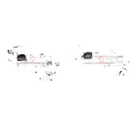 2x Abrazaderas de freno KAMOKA Parte trasera I+D para MITSUBISHI, grasaT COLT I