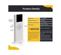 2X AC114-06, Controlador de Persianas de Canal para Persianas Enrollables y Persianas Motorizadas, Control Remoto Serie AC114 AC114-06