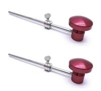 2X Accesorio de Instrumento de percusión Batidor de Pedal de Tambor de Aleación de Aluminio Batidor de Pedal de Caja Grande, Rojo