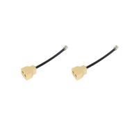 2X Acoplador RJ12 6P6C de 50 cm, Adaptador Divisor de Cable Telefónico RJ11 de 2 Vías, Adecuado para Teléfono.