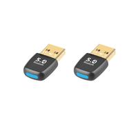 2X Adaptador 5.4 Adaptador USB para PC Dongle Ratón Inalámbrico Teclado Música Receptor de Audio Transmisor USB