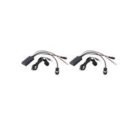 2X Adaptador AUX para Coche Audio Inalámbrico Llamada Telefónica Micrófono Manos Libres para KCA-121B AI-NET CDA-9857 CDA-9886