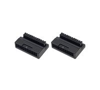 2X Adaptador de Enchufe de Alimentación ATX de 24 Pines una 90 Grados, Placa Base, Fuente de Alimentación, Conectores de Cable, Accesorio de Montaje