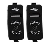 2X Adaptador de Enchufe de Entrada Auxiliar USB de Coche Enchufe AUX para E81 E87 E90 F10 F12 E70 X4 X5 X6