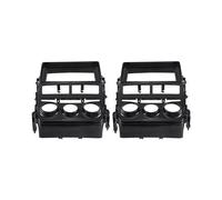 2X Adaptador de Marco de Fascia de Radio de Coche 2 Din para Vios Yaris 2018-2020 RHD Kit de Panel de Montaje de Reproductor de DVD con