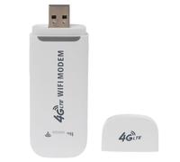 2X Adaptador de Red de MóDem USB 4G LTE con Punto de Acceso WiFi Tarjeta SIM Enrutador Inalámbrico 4G